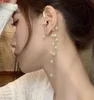 Chandelier enveloppe vintage Perle Piche en boucles d'oreilles enveloppe de crawler pour femmes non lourde non-pie