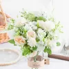 Dekorative Blumen Kränze Seidenkugel Chrysanthemen Rose Bouquet Hortensie Künstliche Blumen Home Dekoration Bonsai Wohnzimmer gefälschte Blumen Party Hochzeit