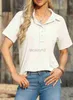 Damen T -Shirt Tees Astlylish Frauen Kurzarm Henley Hemden gegen Hals Tunika -Knopf gerippte Strick -Top Dressy Casual Plus Size Tops