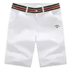 Mäns shorts 2024 Summer Golf Capris Mens Casual Shorts Elastic Youth Thin Pure Cotton Pants J240510