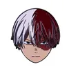 Comics japoneses, meu personagem da Academia Hero, Shoto Broche Cute Half Meio Half Guy