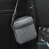 Luxury Men Bag Sac Lattice Designer Handsbags Crossbody épaule S pour 2021 Leather Messenger Man 255V