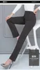 Frauenhose Capris Büro Stretch Straight Hosen Südkorea offizielle Hochtailel Pantalones Mode ol extra große Mutter Hosen Newl2405