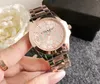 NOWY MENWOMEN Watch Waterproof Business Watches zegarek na nadgarstek Luksusowy modny zespół stalowy ruch kwarcowy zegarek na nadgarstek logo z pudełkiem 6