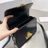 Designer jeugd drie persoon voorhuid lederen koehide tas crossbody tas stof bedrukte zak zadeltas