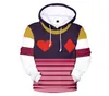 Anime Hunter X Hunter Hisoka Costume Costume 3D Stampato HXH Comic Hisoka Funny Hoodie Men Women Casual Festa Streetwear8384030