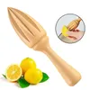 Beech Lemon Juicer Manually Fruit Vegetable Tools Wooden Squeezer Orange Citrus Juice Extractor Reamer Kitchen Tools