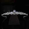 Bridal Hair Band Headress Flash Diamond Zircon Small Crown Hair Bijoux Princesse d'anniversaire Performance Accessoires 272R