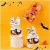 Упаковочная бумага Оптовая новая счастливая подарочная сумка для конфет Хэллоуин Симпатичное кроличье ушной сумочка печенье с закуски выпечка