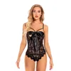 Lingerie divertente, stenta del pizzo monopezzo delle donne sexy, lingerie scavata