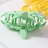 Candy Color Frangipani Hawaiian Flower Coils Clips for Women Hair Claw Clips Cost Thin Thin Graw Clips Clips Beach ACCESSOIRES TROPICAL