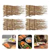 Servis uppsättningar El Restaurang Plate Decor Bamboo för Sashimi Serving Board Decoration Supply Japanese Sushi Tray Supplies