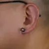 2024 Nieuwe wit roze rode cz steen sterke magnetische oorstop vrouwen mannen punk zirkoon magneet oorbellen niet -piercing magnetische oor clips sieraden