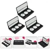 Garrafas de armazenamento 3 PCs PCs O olho de sombra do olho Blush organizador pequeno organizadores de maquiagem PARTH PAN PASSAGEM PLÁSTICO DO CASE