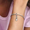 100% 925 Sterling Silver The Little Mermaid Fit Fit Original European Charms Bracciale Fashion Accessori 190A