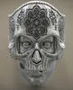 Vintage Gothic Cool Men 316L Stainless Steel Steamed Skull Ring for Mandala Romance Indian Religious Ring Jewelry Biker Ring SIZE 6843258