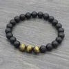 Braccialetti di fascino uomo braccialetto 8mm onice naturale tigre occhi di tigra di meditazione di relitto yoga buddha braclot pulsera hombre accessori per leisure joias y240510