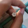 Solitaire 1 5ct Lab Diamond Ring 100% Original 925 Sterling Engagement Bands de mariage Anneaux pour femmes Bridal Fine Jewelry 283E