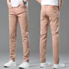 Kong Hong Summer Thin Cui Pink Jeans Mens Mens Brand Trendy Broidered Coréen Edition High End Luxury Slim Fit Pantal