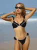 Swimwear's Swimwear's Swim in-x Black Bathing su costumi da bagno Ladies Bikini Set Bikini Push Up Swimsuit Bikinis Bra Korean Style Beachwear Summer 2024