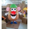 Mascot Costumes Mr. Potato Head Mascot Costume Cartoon Character Costumes mascot costumes for adults Fancy Dress Party Suit