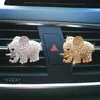 Interieurdecoraties bling auto accessoires aroma ventilatie clip auto geur auto parfum luchtverfrisser in auto ornamenten diamant olifant auto interieur decor t240509