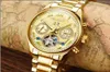 АВТОМАТИЧЕСКИЕ МЕХАНИЧЕСКИЕ ЗОЛОТОМЫЕ СТОРОНА для мужчин Новый день недельный месяц стальные часы Classic Mens Mens Designer Watches Подарок BO8705659