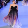 Elie Saab Gradient élégant robes de soirée colorées sexy