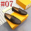 34Model 2024 Fashion Soft Leather Men Designer Mandons à la main Chaussures habillées Men Mocasins pour hommes Chaussures plates en cuir Chaussures de conduite Taille 38-46