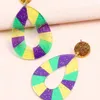 Dangle Earrings Multi Color Resin Board Glitter Drop Green Yellow Purple Mix Boots Design Women Fashion Jewelry