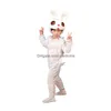 Танцевальная одежда детская драма умная милая кролика на животных наряженных костюмов для родов, детка, детская детская одежда c dhlnd