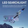Top P530 2.4G 2CH RC Airplane Raptor F22 Warplane Version LED Light With Gyroscope Toys A Gift For Boys with Easy Flying 240429