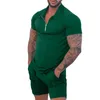 Шорты для мужских спортивных костюмов Мужские штаны 2 ПК/Установите 3D Print Polyest