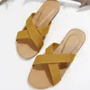 Slippers Summer Women 2024 Flat Beach для женщины повседневные туфли домашние скользящие шлепанцы Tong Femme Размер 35-42