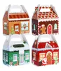 Boîtes-cadeaux décorations de Noël Cookie Treat 3d de Noël en carton de maison pour les bonbons de fête des vacances favorises des fournitures donnant Bingdund5970879