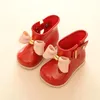Bottes Mini SED Spring Children Boots Bows Kid Kid Toddler Jelly Water Chauss
