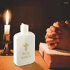 Bouteilles de rangement 2 / 3pcs Creative Jesus Cross Pattern Bottle Holy Water Water Sturdy Portable Durable Prime Church