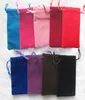 100pcs Pink VeloR Velvet Bag Schmucktasche 7x9 cm Geschenkwicktaschen Hochwertige Multi -Farben Blau Schwarz Red7325265