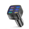 6 Port Super Fast USB Car Charger for iPhone 14 Pro Max 15 13 12 11 xr max Huawei OPPO Samsung Xiaomi 240W Quick Charging Adapter 5V/9V/12V 15A car charger 6 USB Fast Charging