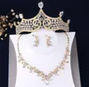 Серьги ожерелье барокко роки с свадебными ювелирными украшениями свадебные хрустальные золотые коляки африканские бусы1850739