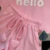 Kleidungsstücke Girls Clothing Set Sommer Kinderkinder Kurzarm Set Teenage Girls Letter T-Shirt Shorts Sportswear Setl2405L24045