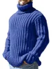 Maglioni maschili maglione a dolcevita color top top in maglia con maglieria magro e inverno europeo American Wear