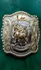 Wielki rozmiar srebrny złoty rodeo bull cowboy metalowy pasek do men039s dżinsowy pasek Głowa 4768195