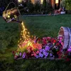 Zonne -verlichting Outdoor Garden Decoraties, Watering Can Landscape Light Grote hangende waterval Lantaarn, Buiten Waterdichte patio Decor Perfect Gardening Kerstmis