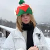 Berretti di moda inverno Cappello di Natale caldo Cappelli a maglia di fascia alta da maglia da maglieria adulto e verde cranio a strisce di capelli berretto da cranio
