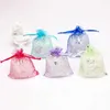 3pcs enveloppe cadeau 50pcs 7x9cm 9x12cm 13x18cm Organza Sac de mariage Sac de bonbons mode Fashion Special Design Storage Jewelry Promotion Cadeaux