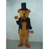 Maskottchen Kostüme 2016 Heißverkauf Gentleman Bear Cartoon Outfit Carnival Food Dress School Maskottchen College Kostüm