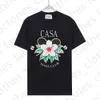 2024 Casablancas T-shirt Luxury Mens Tees Portez Summer Round Nou Sweat Absorbant les manches courtes extérieures Coton Designer Cotton T-shirt Casablancas Shirts