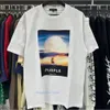 Mens t shirt luksusowa fioletowa marka mężczyźni kobiety wstawka kołnierz szyi zwykłe dopasowanie bawełny topy US s xl więcej kolorowe tshirt modne