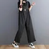 Kvinnor Jumpsuits Rompers Denim Jumpsuits for Women Korean Style Vintage Playsuits Casual Cross Pants Loose byxor Överdimensionerade overaller för kvinnliga kläder Y244WVP